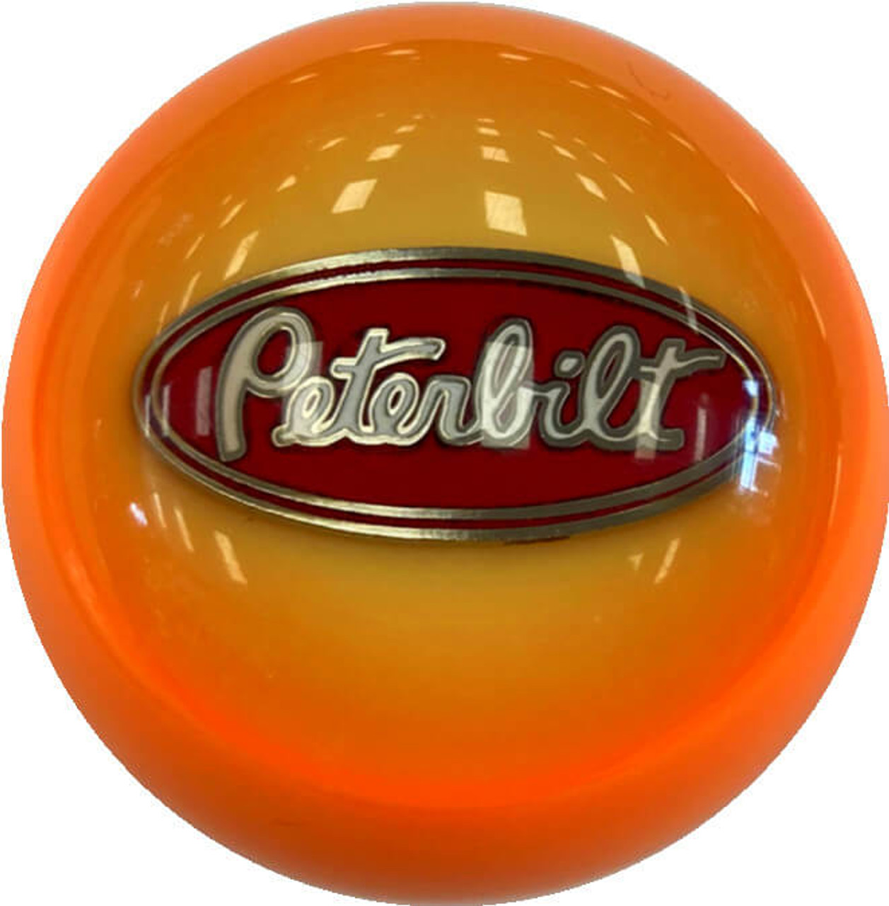 Single Round Brake Knob with Peterbilt Logo