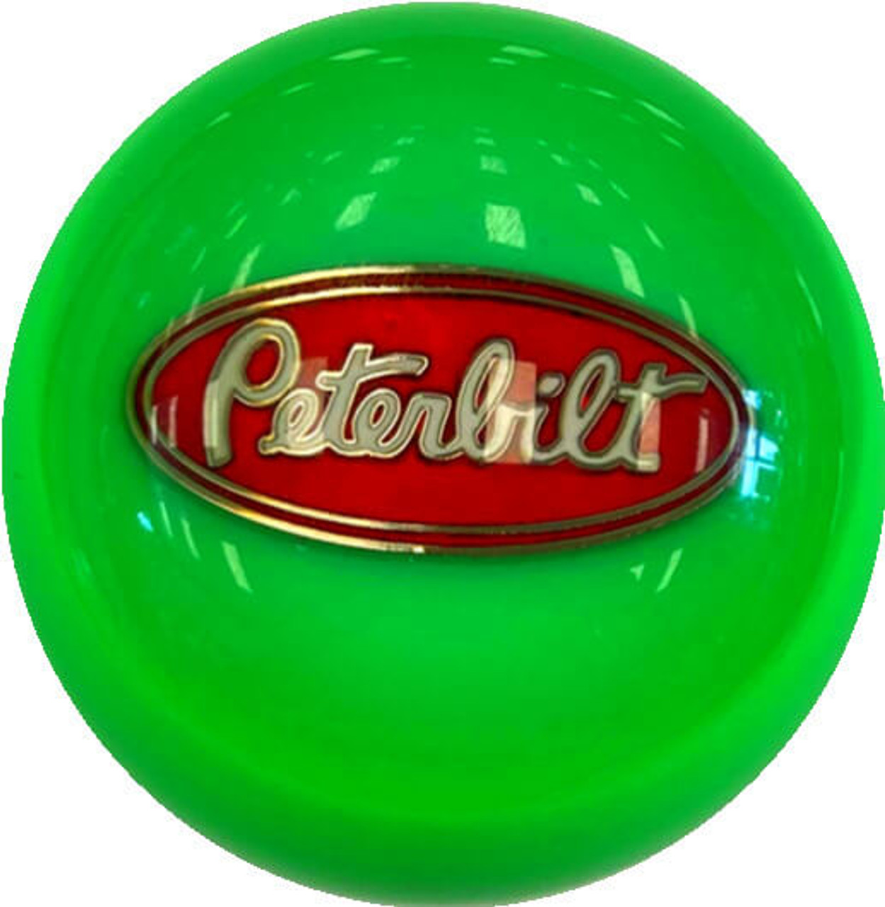 Single Round Brake Knob with Peterbilt Logo
