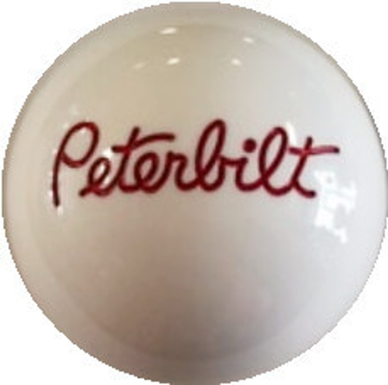 Single Round Brake Knob with "Peterbilt" Engraved