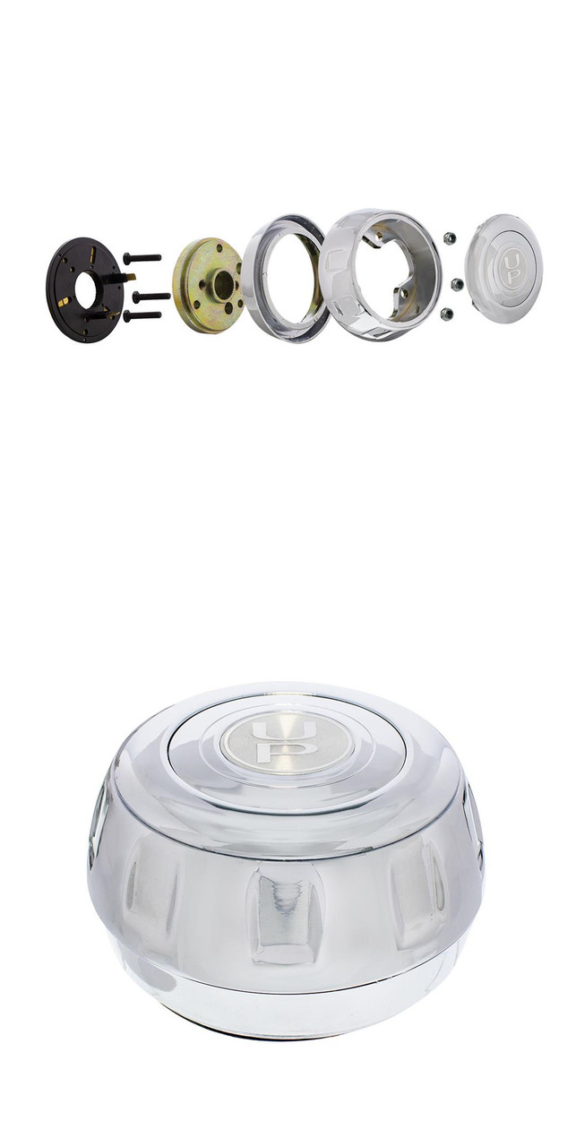 1997-2001 Kenworth Trucks Chrome Steering Wheel Hub & Horn Button Kit