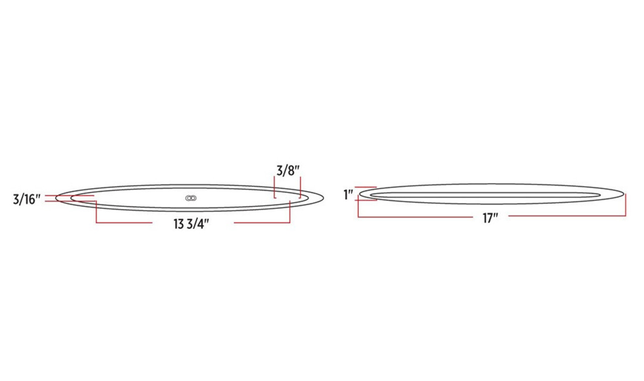 17" 24 LED Slim Flatline Dual Color Marker Light