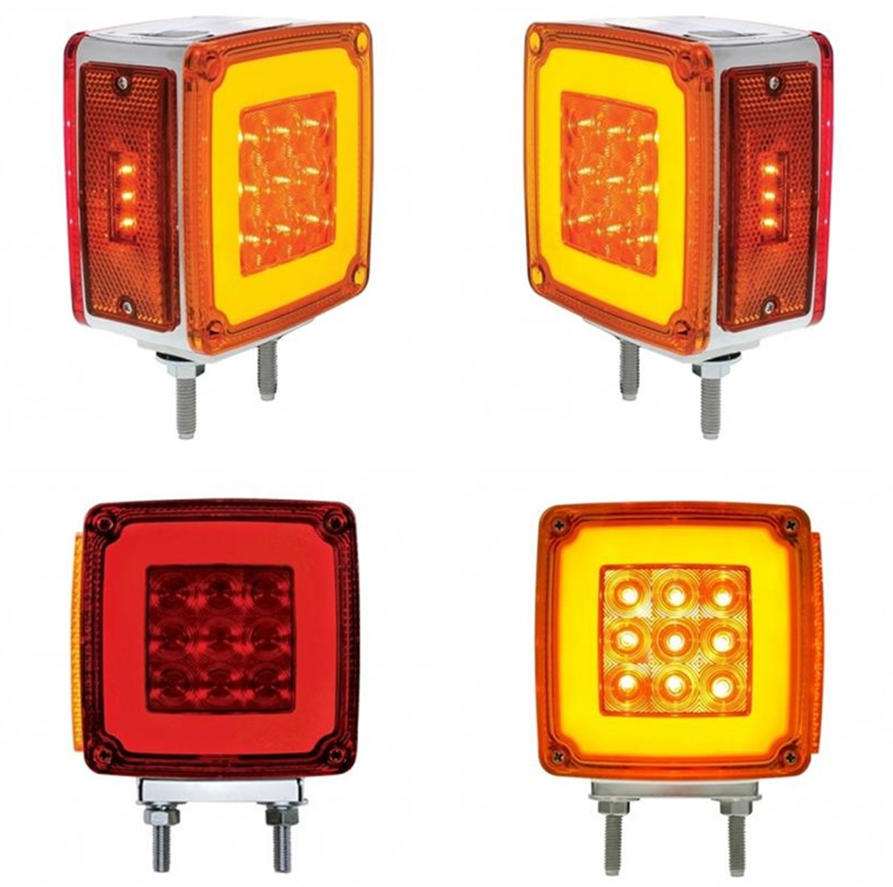 53 LED Double Face Glo Pedestal Light With Side Marker (Turn Signal)