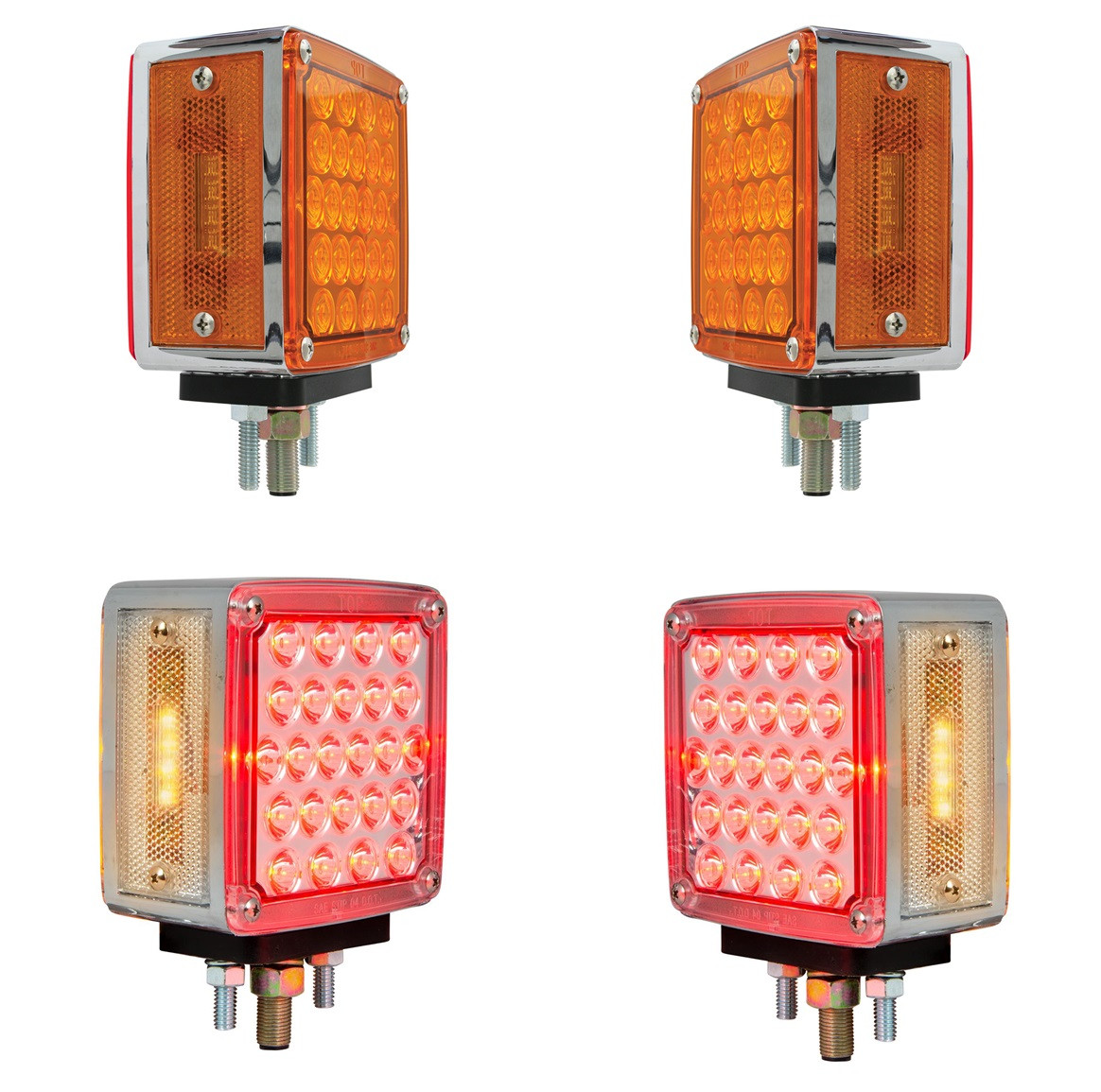 3" 14 LED Per Side Double Face Pearl Pedestal Light - Foto 2