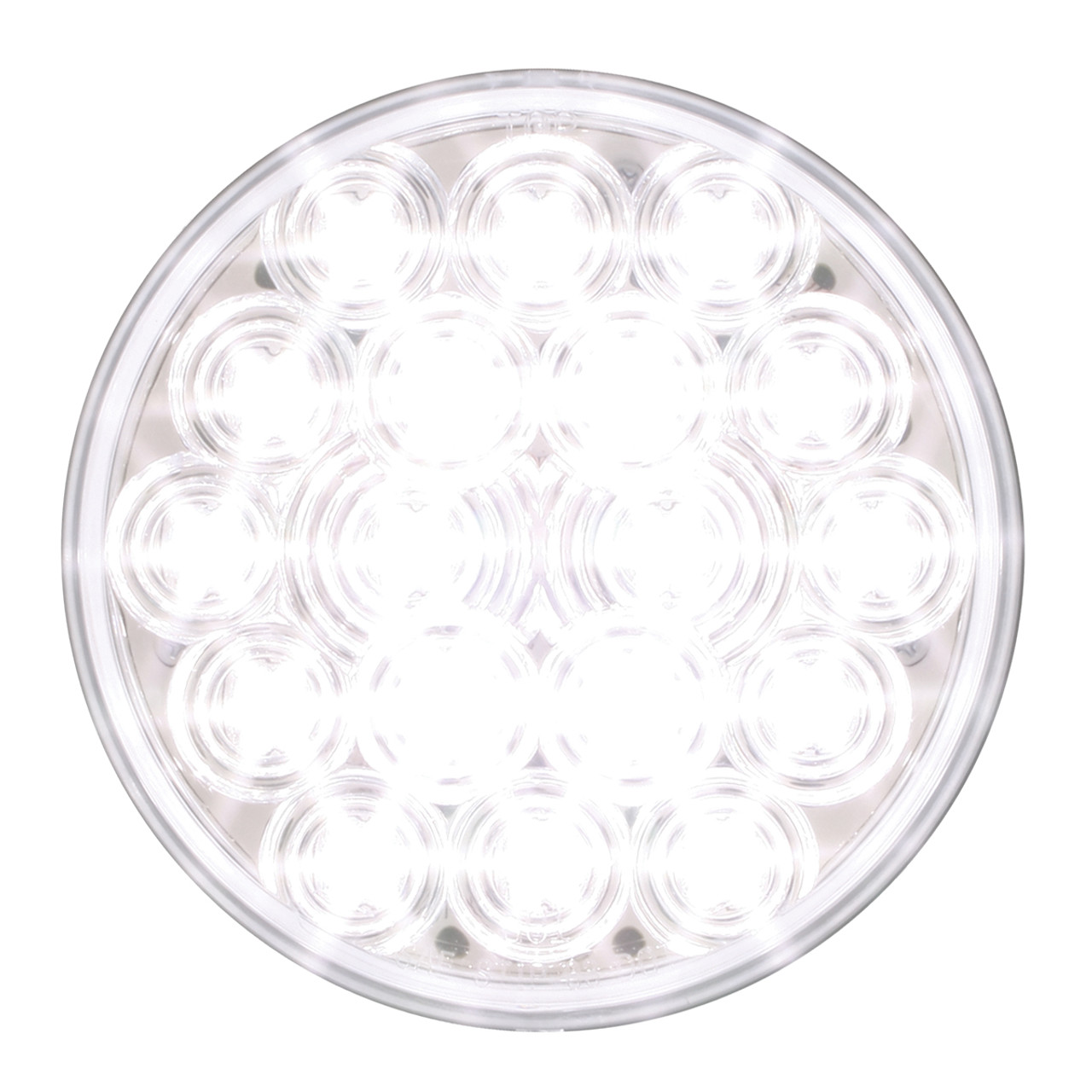 18 LED  4" Round Fleet Backup Light with or without Chrome Bezel