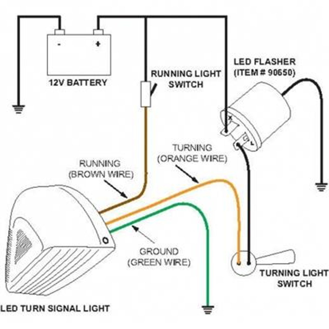 31 LED Peterbilt 379 Headlight Turn Signal Light