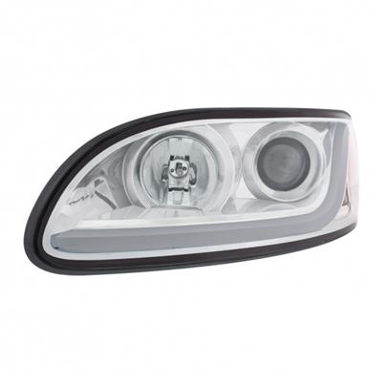 Peterbilt 386/387 Projection Headlight W/LED Dual Function Light Bar