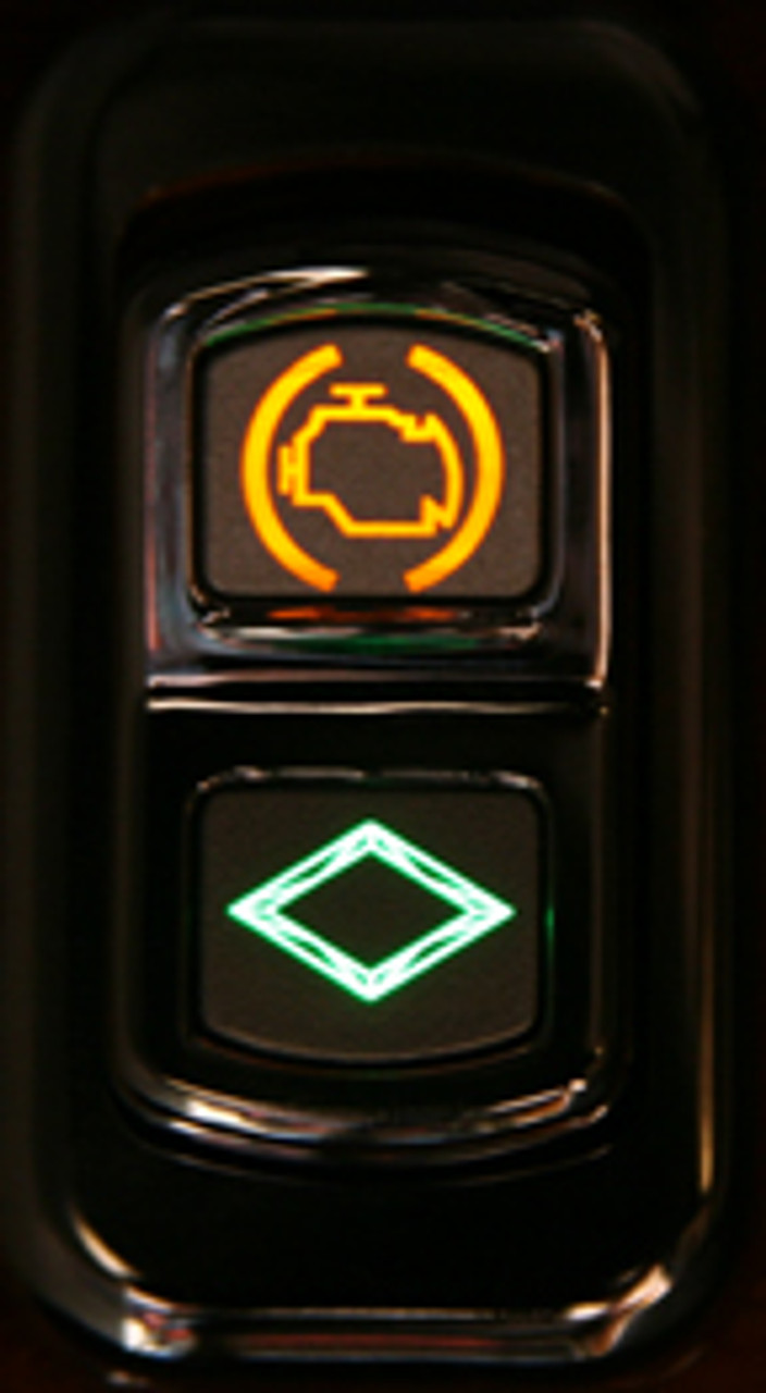 2006+ Peterbilt Chrome Actuator Buttons for Electric Rocker Switch