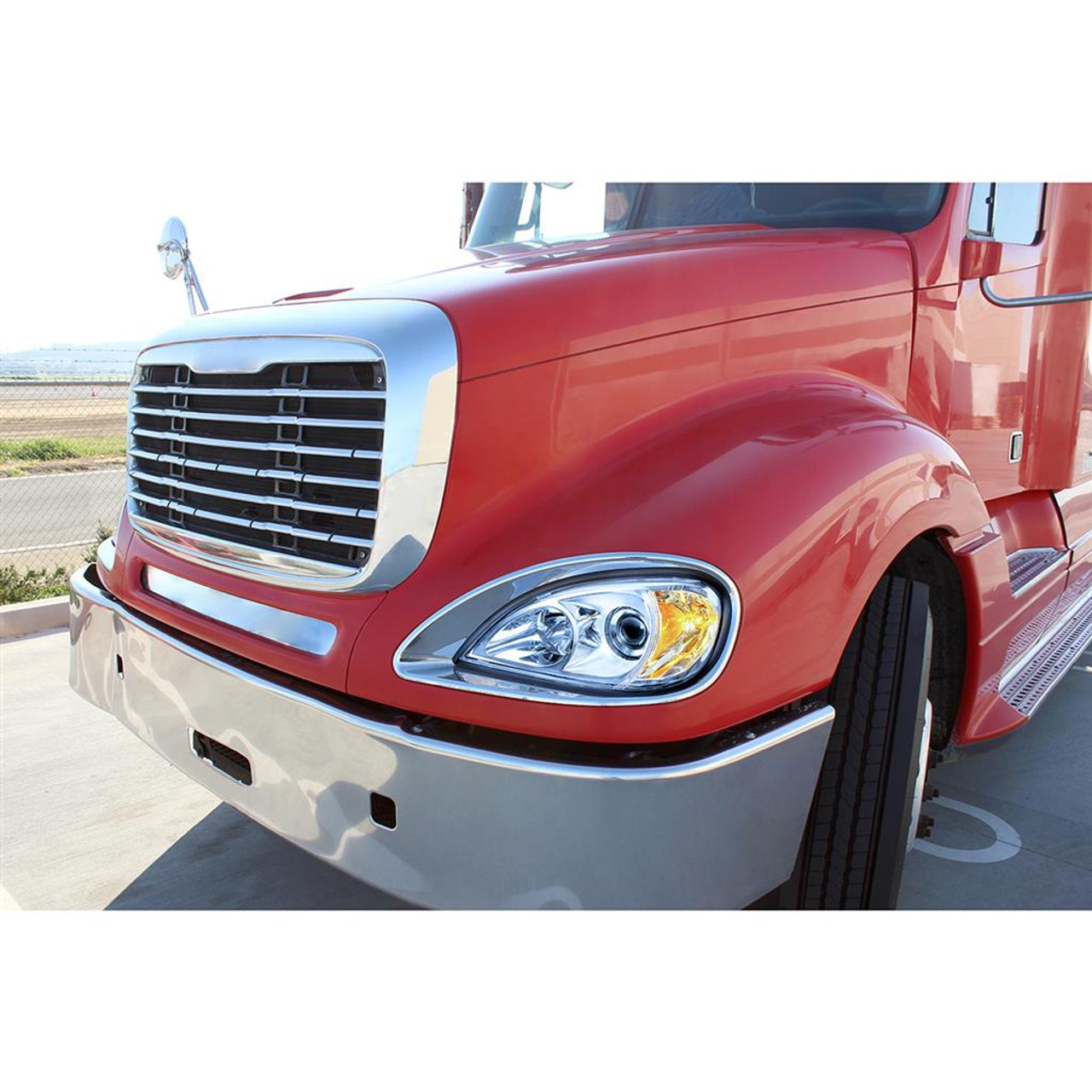 Freightliner Columbia Chrome Projection Headlight - Pair