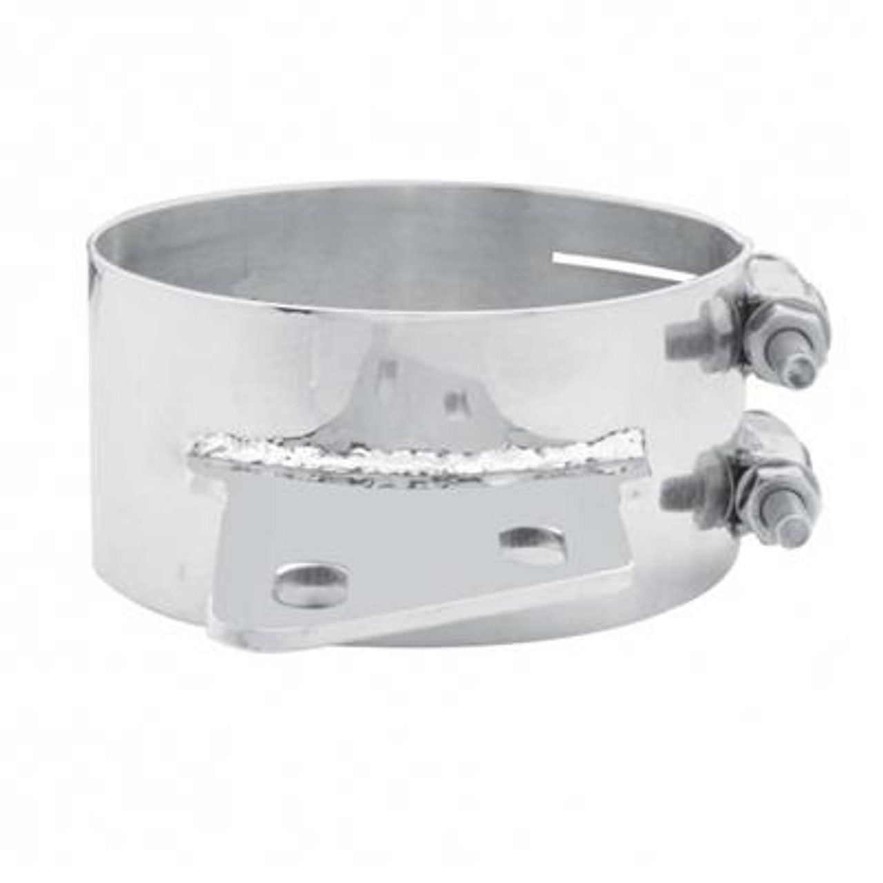 6"/7"/8" Stainless Steel Butt Joint Exhaust Clamp Straight or Angled Bracket