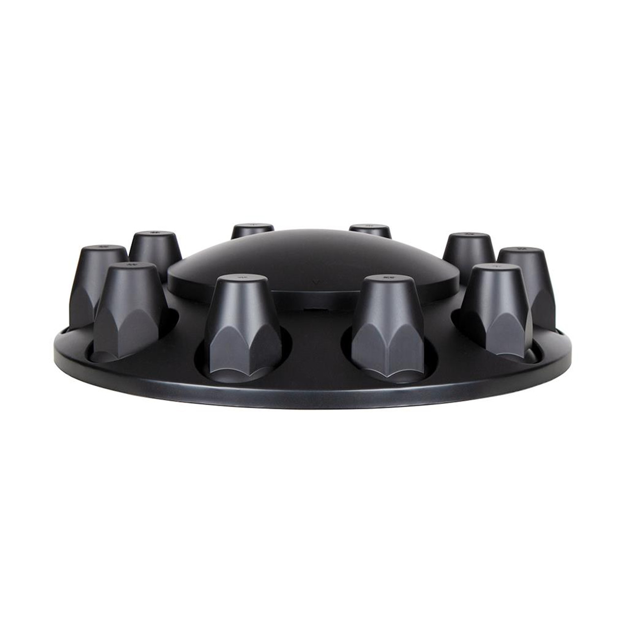 Chrome or Matte Black Dome Front Axle Cover With 33mm Thread on Nut Cover