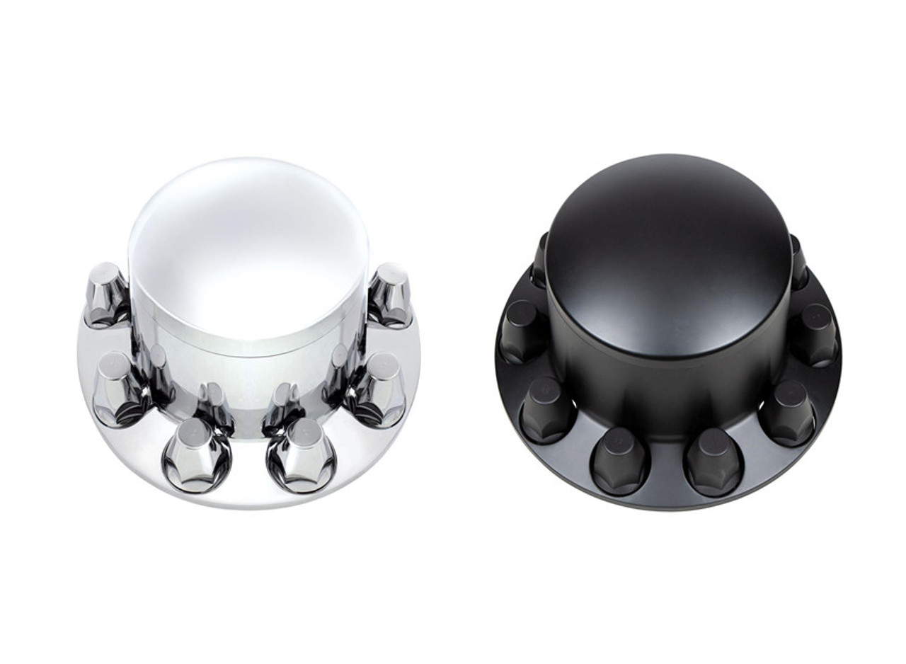 Chrome or Matte Black Dome Rear Axle Cover With 33mm Thread on Nut Cover