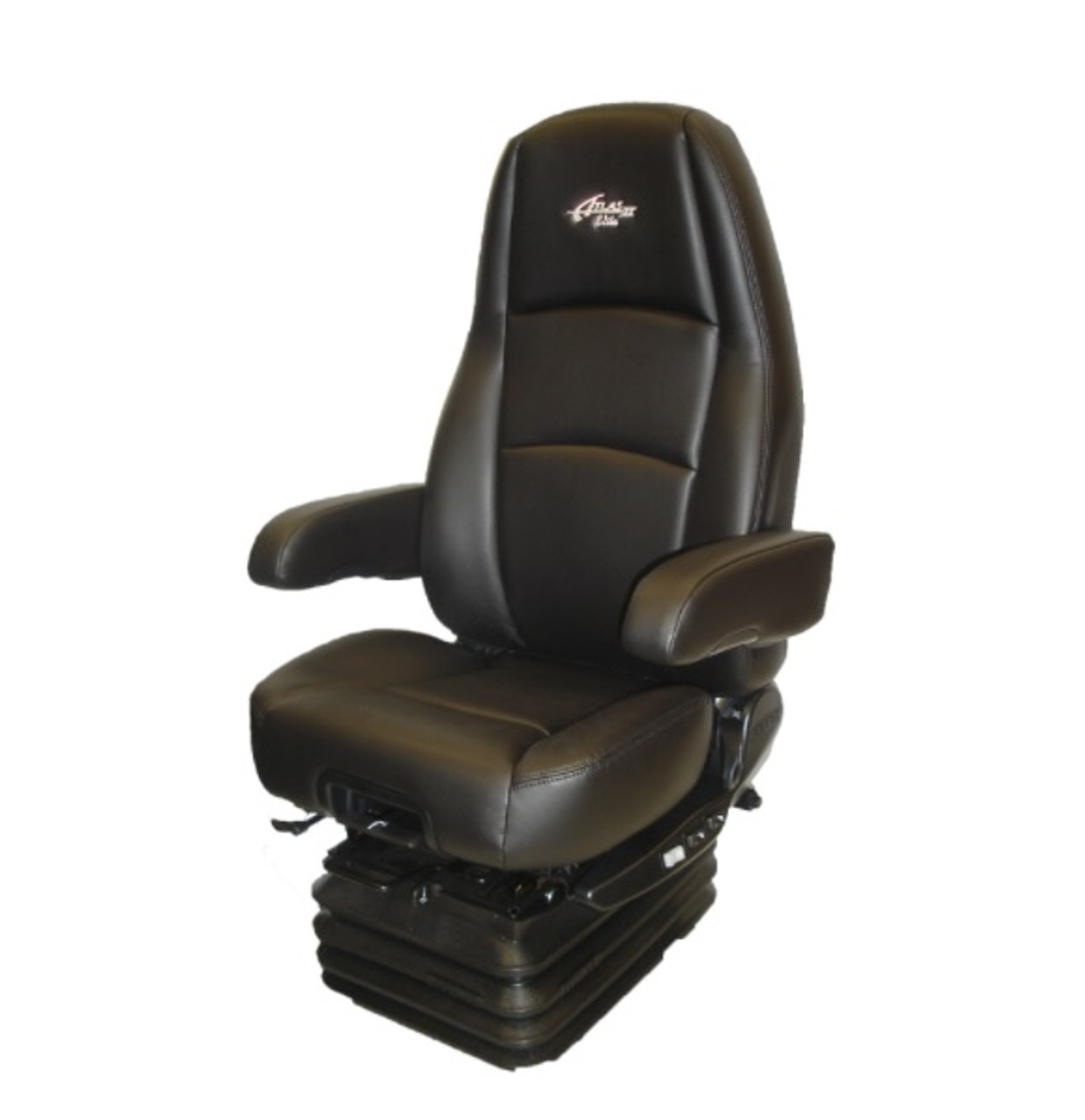 Sears Atlas II High Back Deluxe Leather Seat - Black