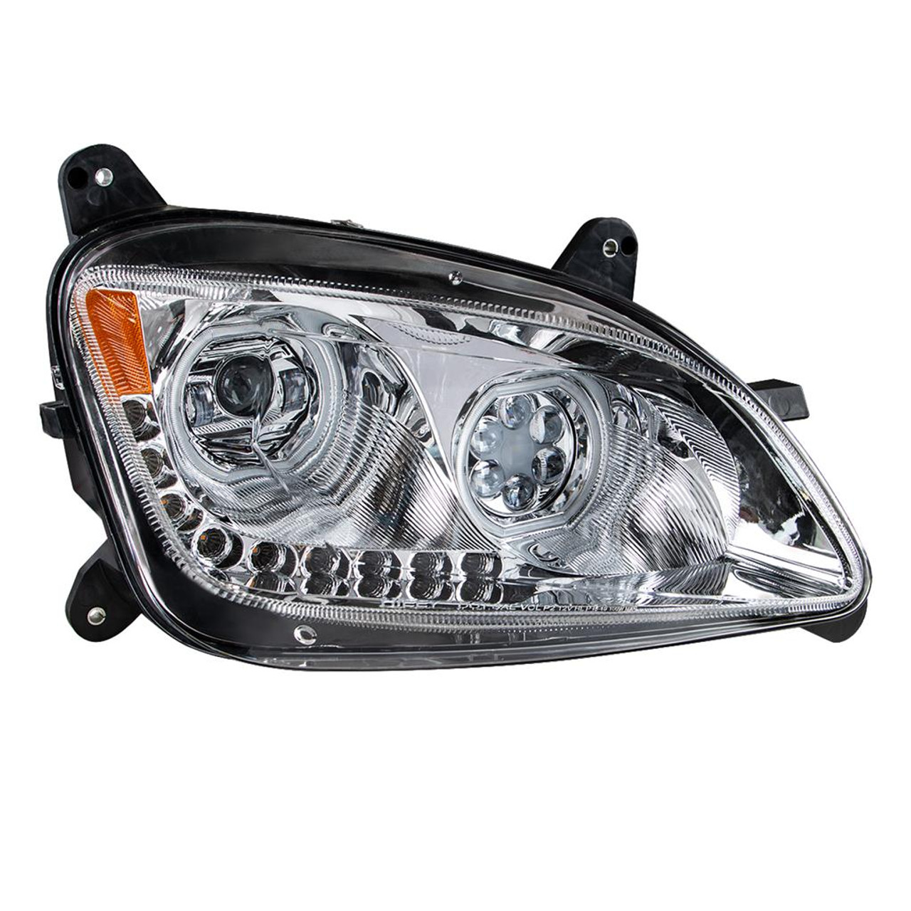 Peterbilt 587 (2010-2016) & 579 (2012-2021) ALL LED Chrome or Black Headlight