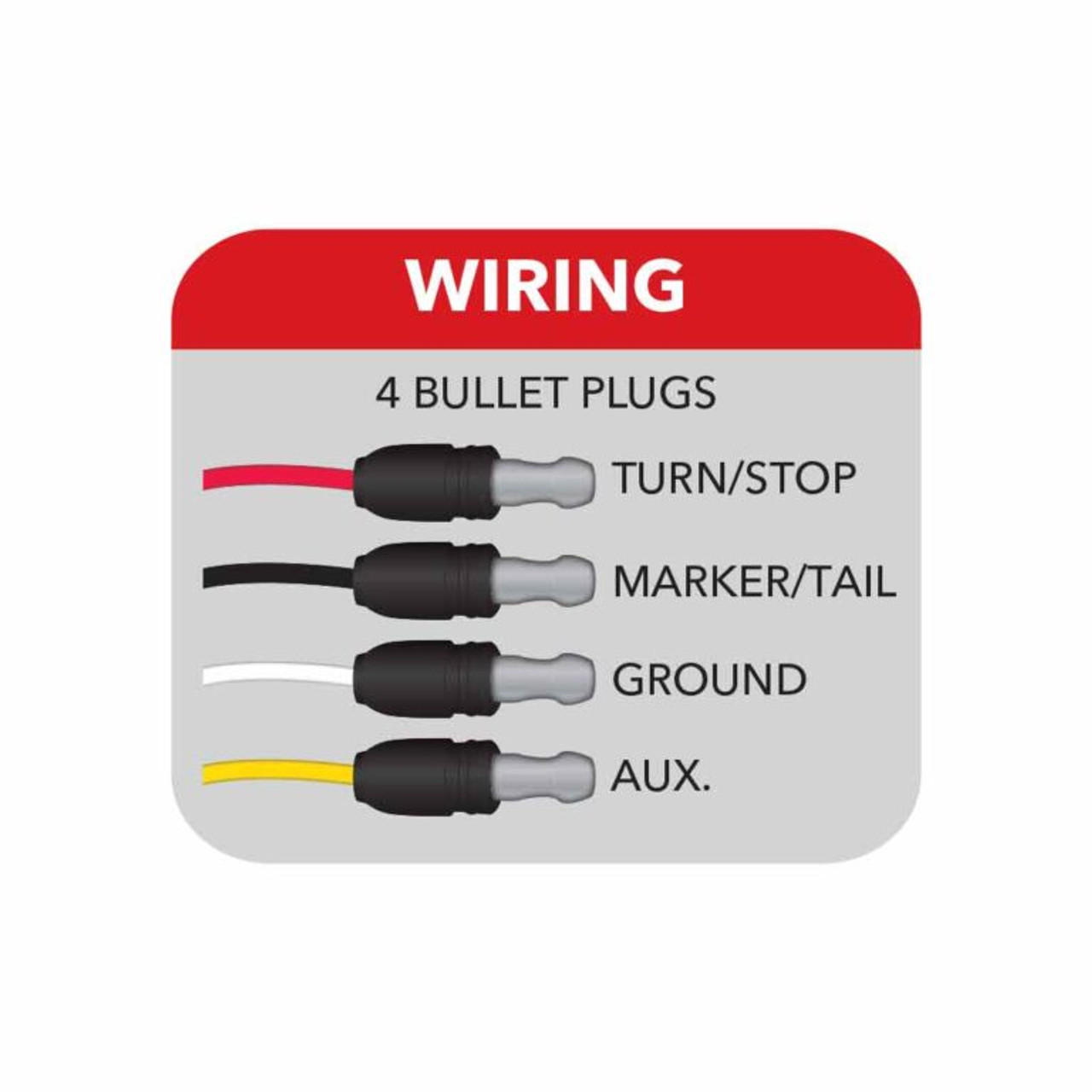 19 Diodes Dual Color Turn Signal & Marker Watermelon Light with Star-Burst Glass Pattern & Locking Ring