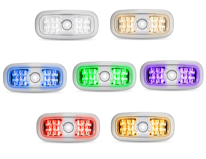 2006+ Peterbilt 7 Color LED Interior Projector Dome & Map Cab Light