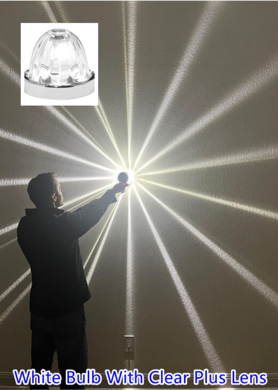 1157 Gen2 Watermelon Light Kit with White LED Bulb and Assorted Color Glass Lens