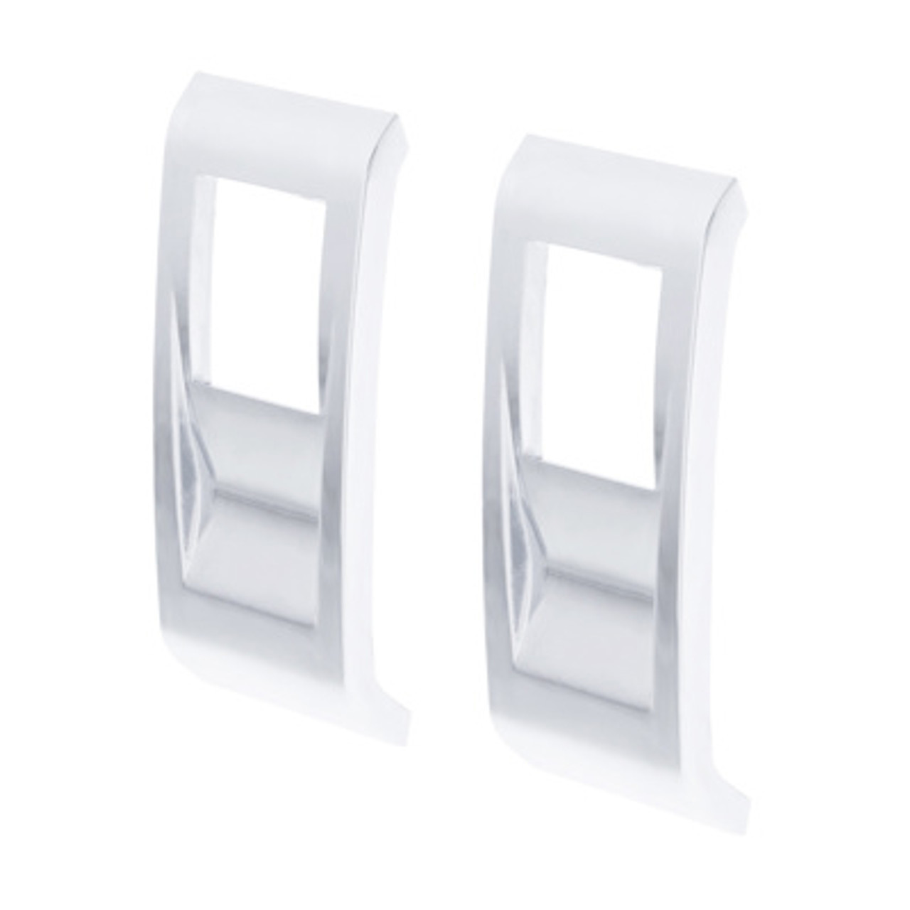 PB 579 Chrome Plastic Rocker Switch Cover Pair PB 579 Chrome Plastic Rocker Switch Cover Pair