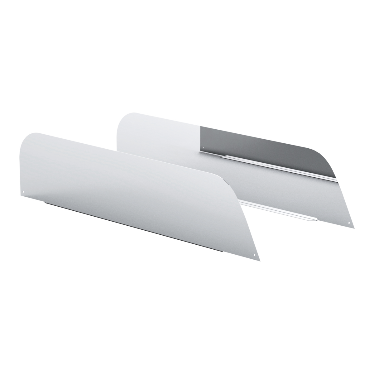 2018-2026 Freightliner Cascadia 430 Stainless Steel 7" Chop Top Window Trim - Pair