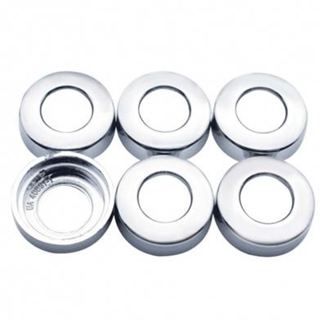 Kenworth Chrome Plastic Toggle Switch Nut Cover 6 Pack