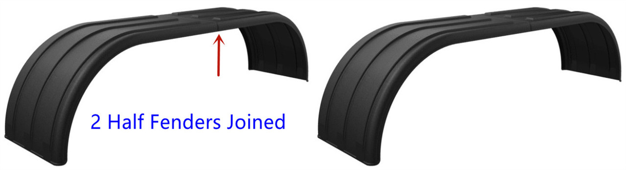 "Brute" Full Fender per Pair - Black