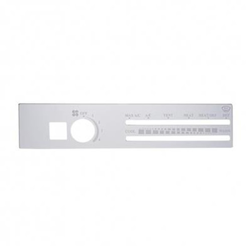 Freightliner Classic & FLD Stainless A/C Control Plate With Recirculate Opening