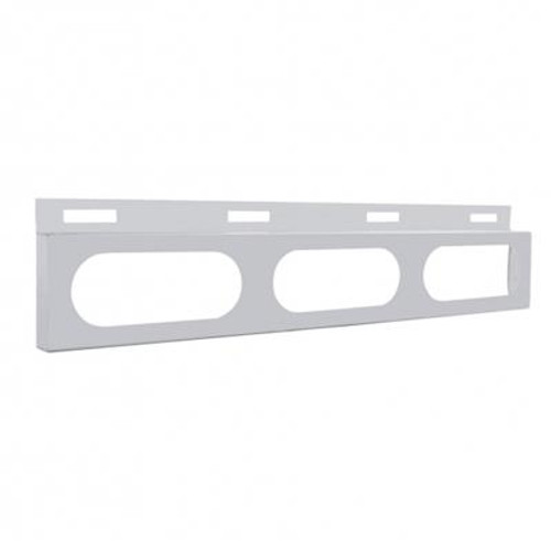 Stainless Top Mud Flap Bracket - 3 Oval Light Cutout