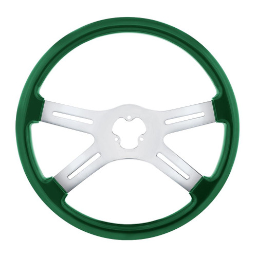 18" 4 Spoke Steering Wheel - Green