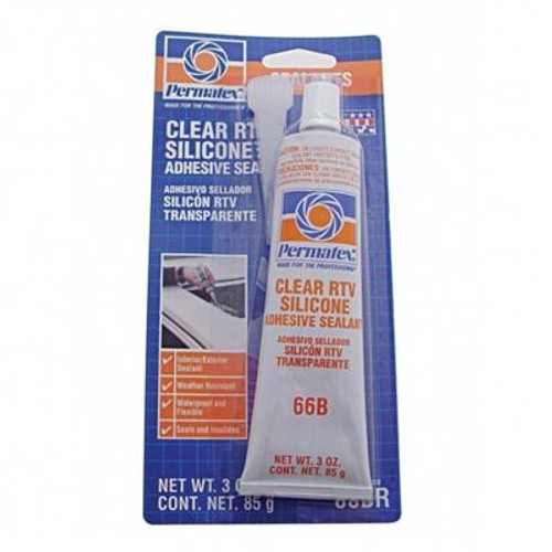 Clear RTV Silicon Sealant Adhesive - 3 Ounce Tube