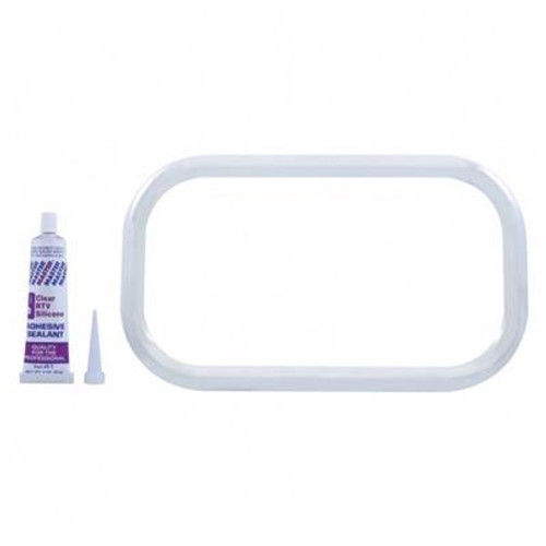 Freightliner Stainless Curved View Window Trim With Sealant Adhesive