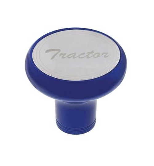 "Tractor" Deluxe Aluminum Screw-On Brake Knob w/ Stainless Plaque