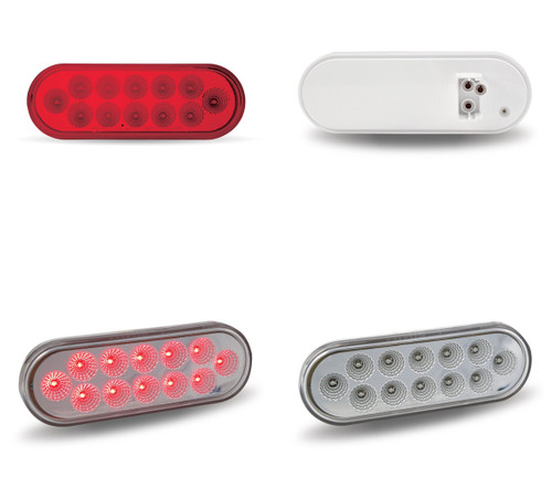 12 LED Oval Red Stop, Turn & Tail Light