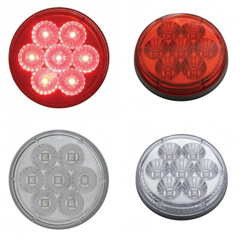 7 LED 4" Reflector Red Stop, Turn & Tail Light