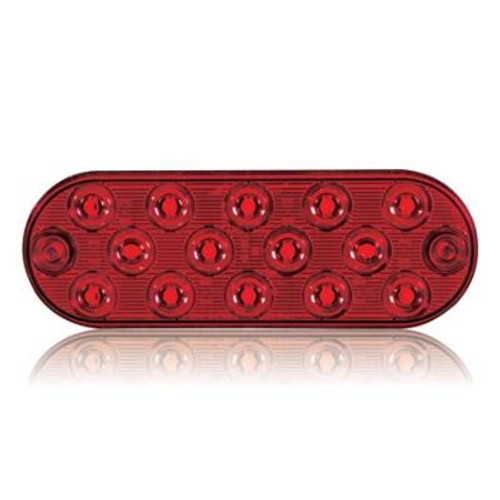 14 LED Surface Mount Thin Oval Stop, Turn & Tail Light