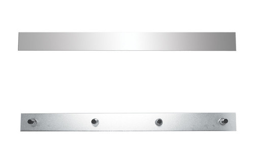 2" X 24" Bolt Thru or Welded Stud Stainless Top Mud Flap Plate