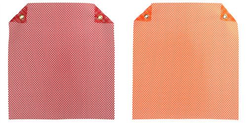 18" Red or Orange Grommet Warning Flag