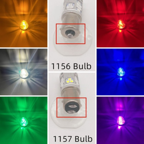 1 Color 1156 or 1157 LED Bulb only