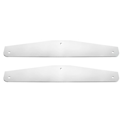 4" X 24" Chrome Standard Bottom Mud Flap Plate - Bolt Thru - Pair 4" X 24" Chrome Standard Bottom Mud Flap Plate - Bolt Thru - Pair