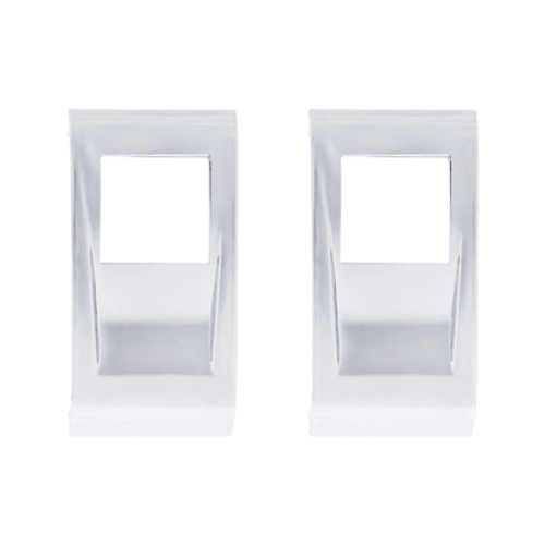 PB 579 Chrome Plastic Rocker Switch Cover Pair PB 579 Chrome Plastic Rocker Switch Cover Pair