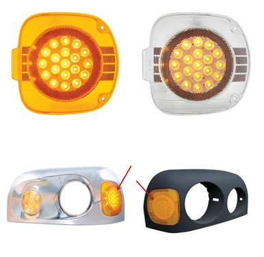 Trux LED Marker/Turn Chrome Headlight Assembly For Freightliner Century, Driver Side