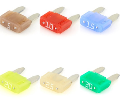 5A - 30A Mini Automotive Fuse with 32 Volts 4 Pack