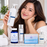 Authentic Relumins Advanced Whitening Intensive Repair Night Set - Repairs skin damage while you're asleep