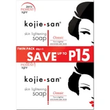 Kojie San Skin Lightening Kojic Acid Soap 2 Bars - 65g - With FREE Soap net!!