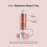 NEW! Relumins Gluta C Fizz - Cherry Flavored Glutathione and Vitamin C Effervescent Tablets