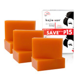 3 Pack of Kojie San Skin Lightening Kojic Acid Soap ( 2 Bars per pack) 65g-SUPER SAVINGS 