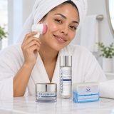 Authentic Relumins Advance White Facial Set - TA Stem Cell Premium Day Cream, Intensive Repair Toner & Soap