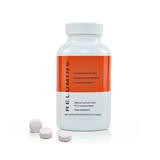 New Relumins Gluta 500 - Chewable Glutathione Complex With Advanced Skin Nutrition - Hyaluronic Acid, Vit C, Biotin plus 4 powerful actives - Fruit Punch Flavored Chewable Tablets