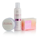 3pc Premium Face & Body Whitening Set w/ Glutathione, Rosehip, and Kojic Acid