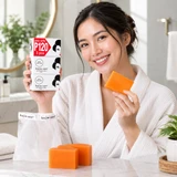 Kojie San Skin Lightening Kojic Acid Soap 3 Bars - 100g - With FREE Soap net!!