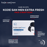 Kojie San Men Extra Fresh Face and Body Soap -135g