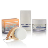 Relumins Advance White Complete Intimate Set- Whitening Soap, Deodorant Roll-On & Whitening Intimate Cream and Wood Brush